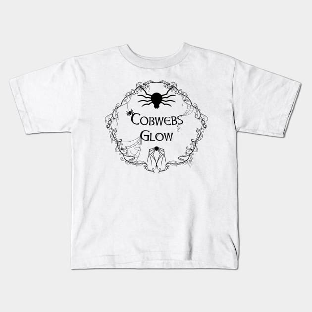 Cobwebs Glow Kids T-Shirt by Thedustyphoenix